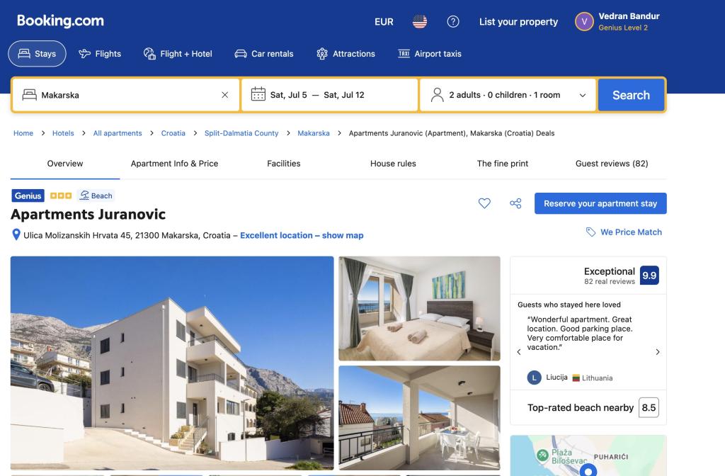 Apartmani Juranović – fotografija 2
